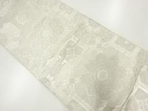 アンティーク 花蜀江文模様織り出し袋帯(材料)